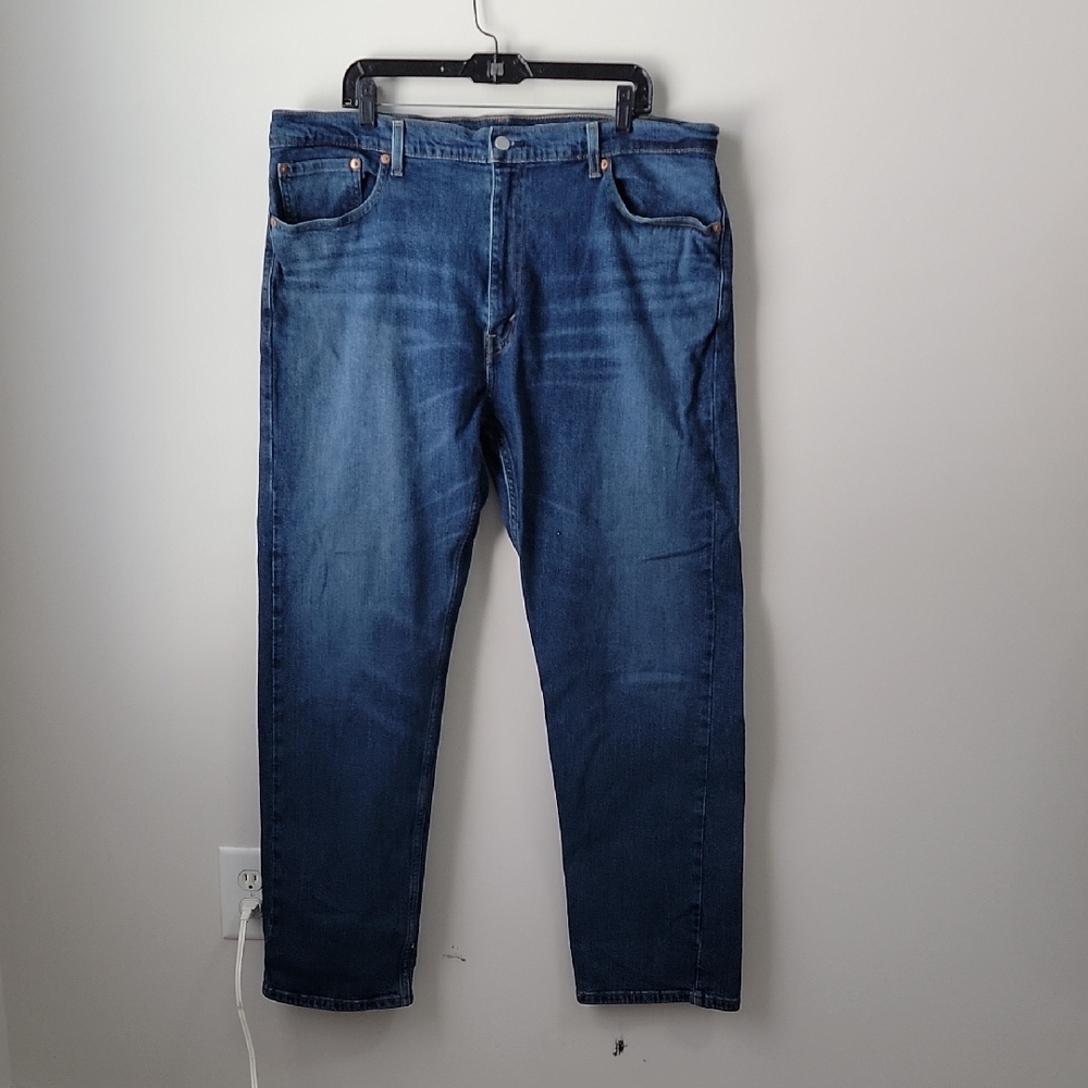 Levi's 505 Men's Jeans 40/32 Blue Denim Relaxed Fit, Distressed Made in Pakistan